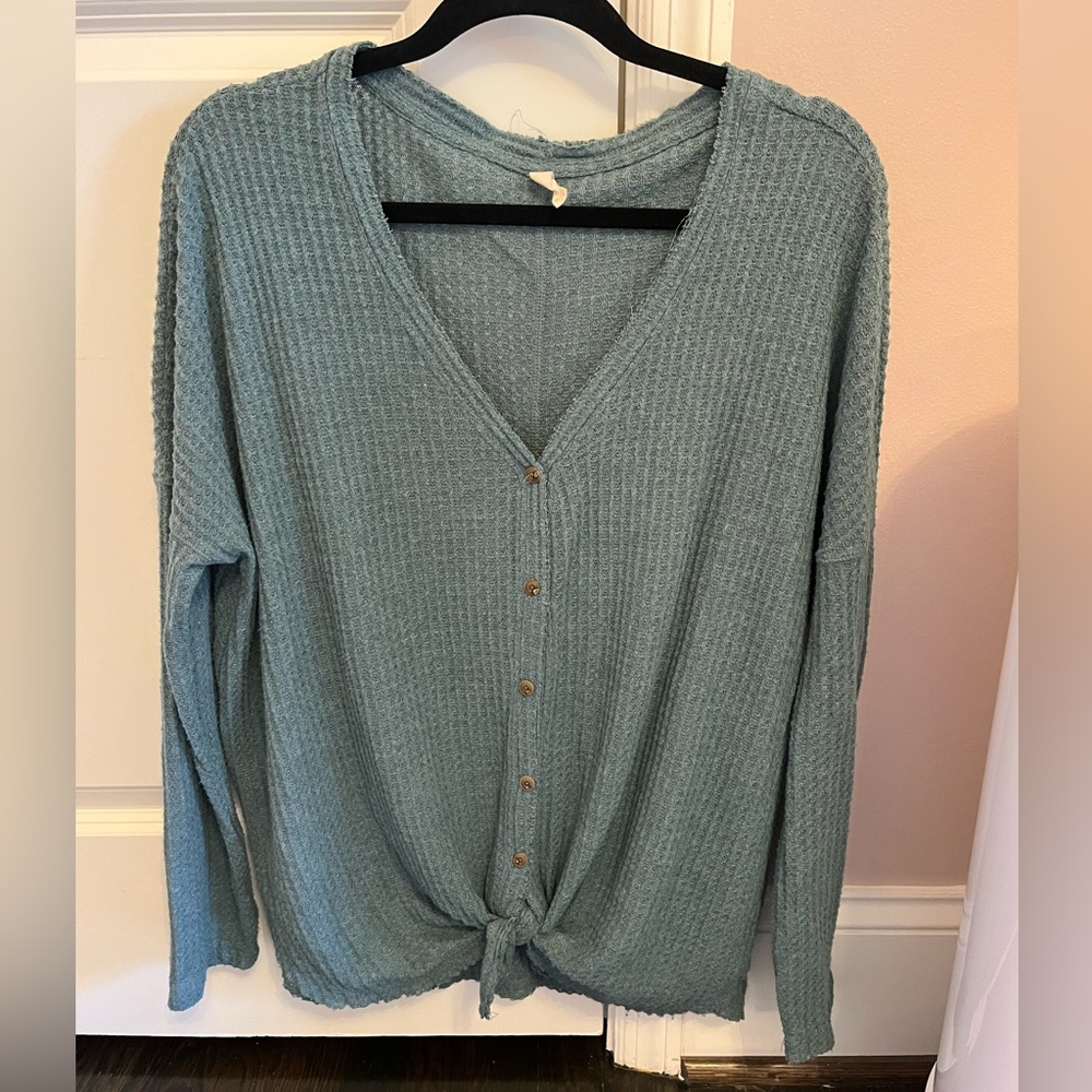 Wishlist Teal Long Sleeve Top